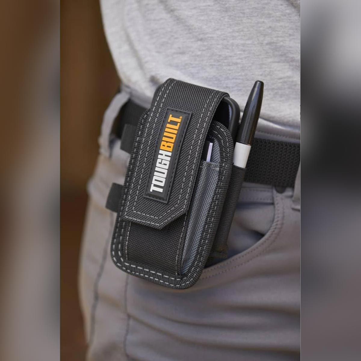 FUNDA PARA SMART PHONE CON BOLSILLOS PARA LAPICES TB-33C TOUGHBUILT