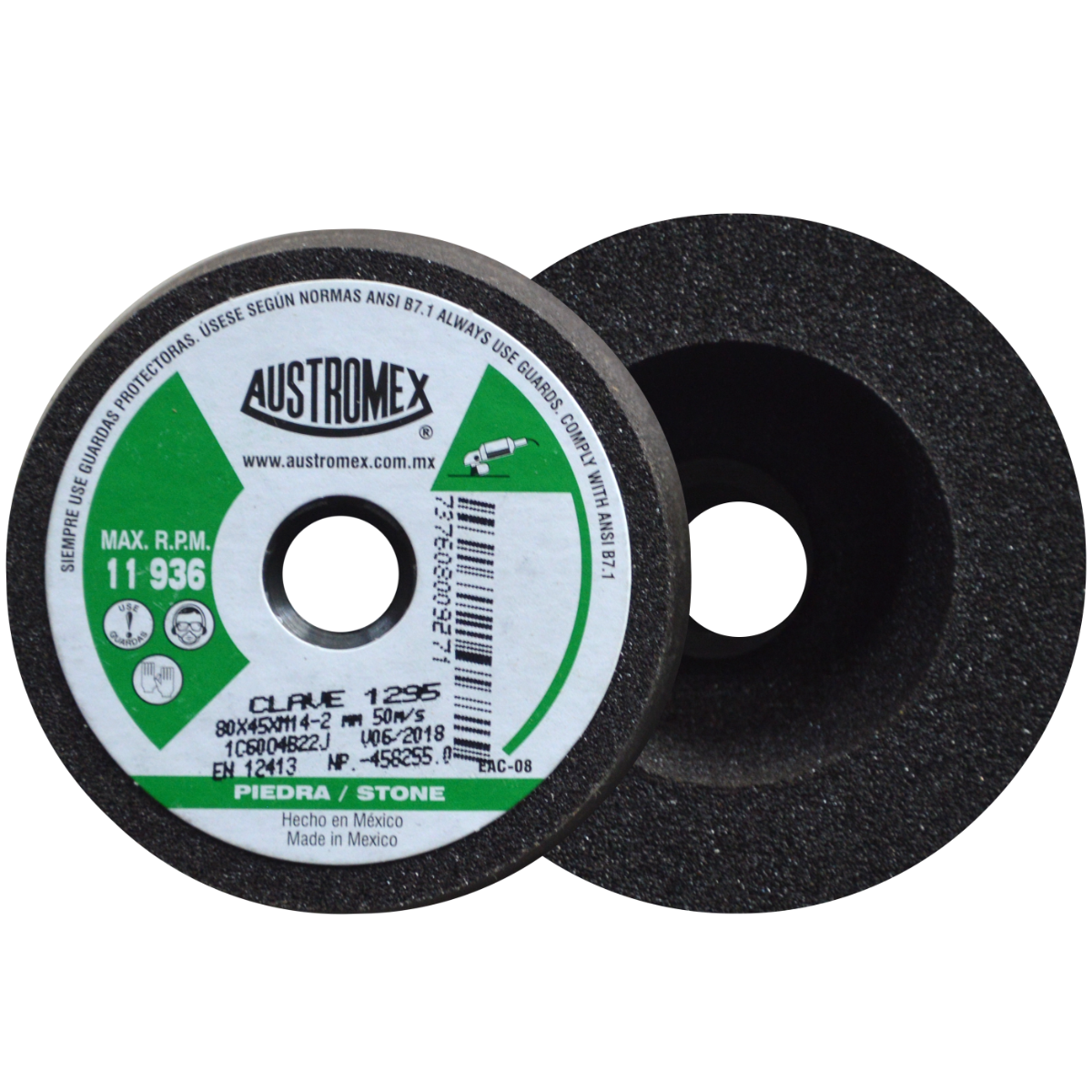 Copa abrasiva de 80 x 45 x M14-2 AUSTROMEX 1295