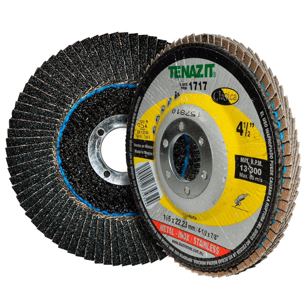 Disco Laminado 4-1/2 x7/8" TZA G-60 Mod. 1717 AUSTROMEX TENAZIT