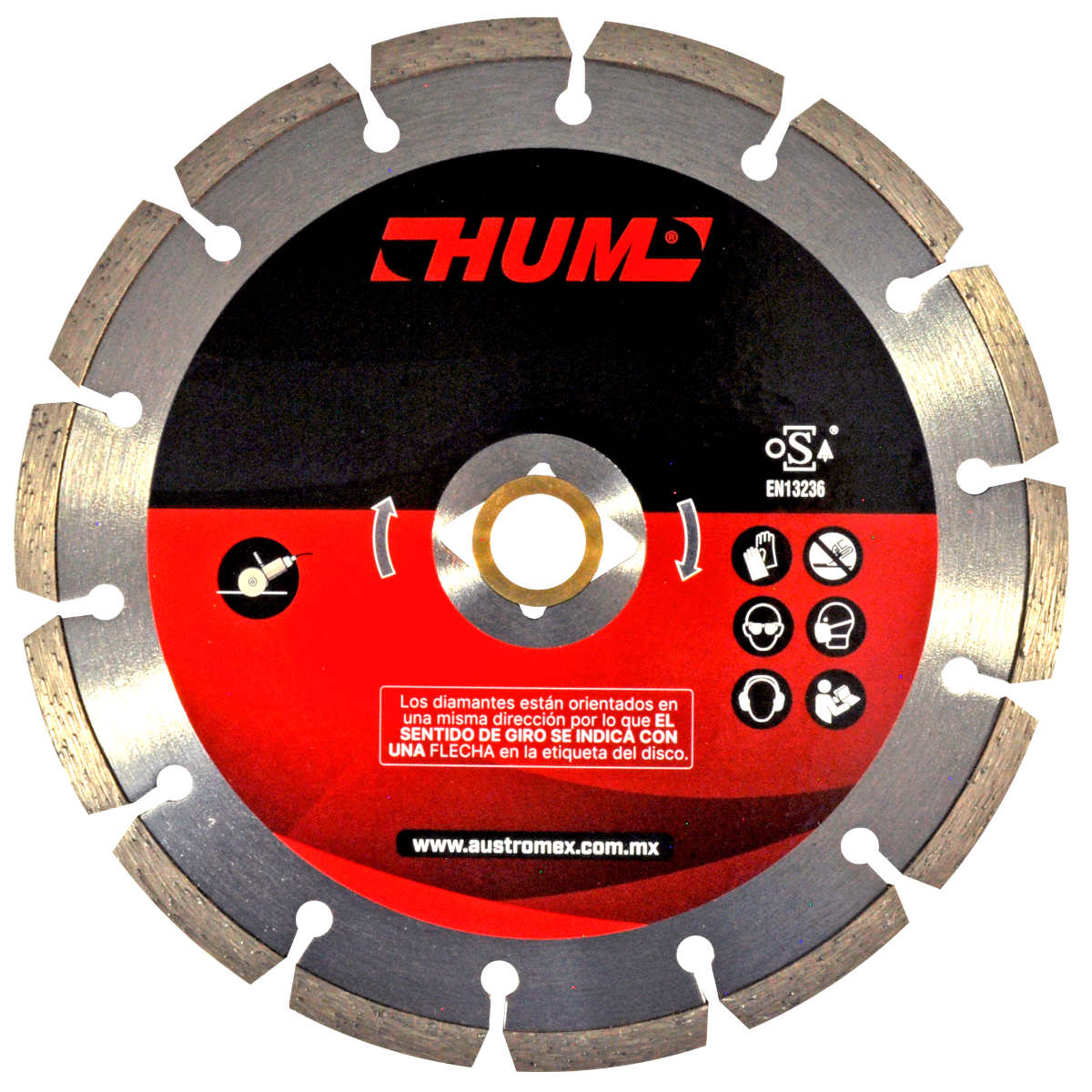 Disco de Diamante MARMOL SEGM 7" HUM Mod. 2558 AUSTROMEX