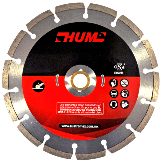 Disco de Diamante MARMOL SEGM 7" HUM Mod. 2558 AUSTROMEX