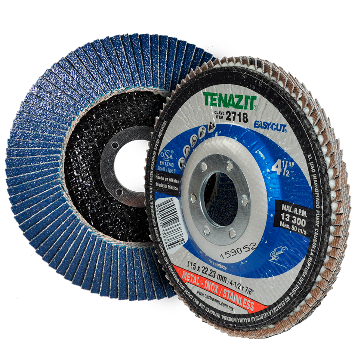 Disco Laminado 4-1/2x7/8" TZS G-80 Mod. 2718 AUSTROMEX TENAZIT