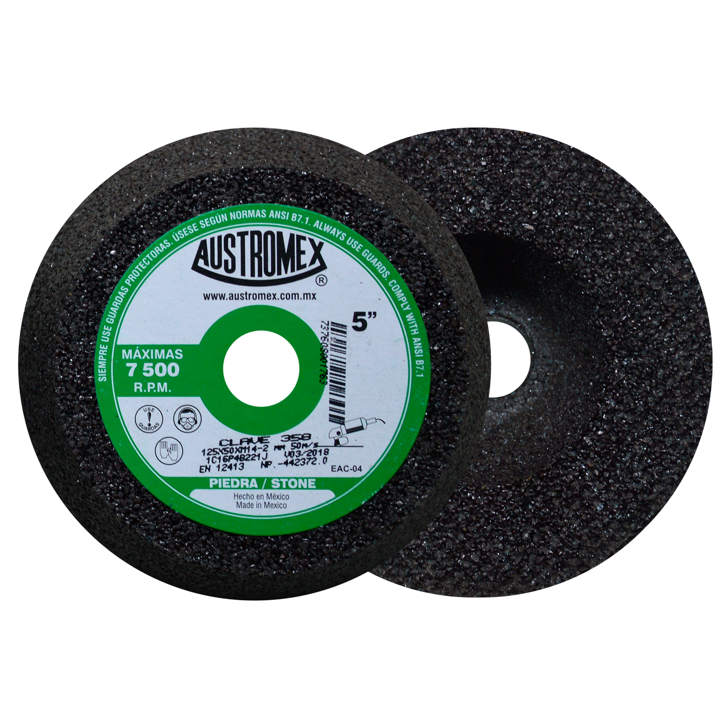 Copa abrasiva de 125 x 50 x M14-2 AUSTROMEX
