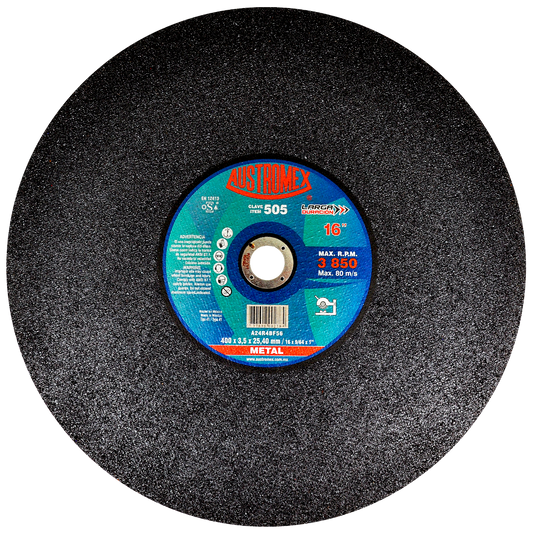 Disco para Corte de Metal 16x3.5MM x1"" (41) PLUS Mod. 505 AUSTROMEX