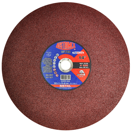 Disco para Corte de Metal 14 x7/64"x1" (41) HUM Mod. 733 AUSTROMEX