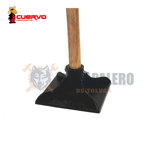 PISON 10X 10 HIERRO NODULAR C/MANGO 210063 MARCA CUERVO