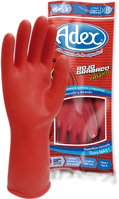 GUANTE ADEX ROJO GRABADO